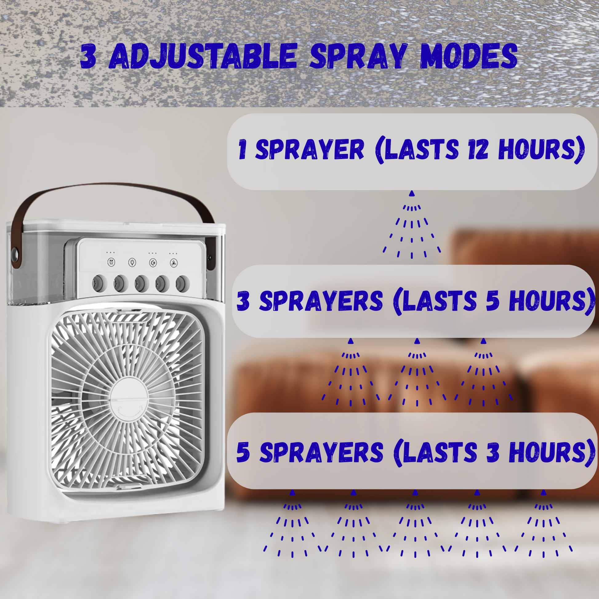 Riffora™ Portable Air Conditioner Fan + Different modes