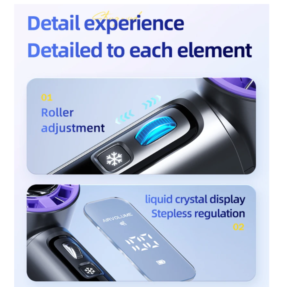 Riffora™ Powerful LED Handheld Bladeless Fan