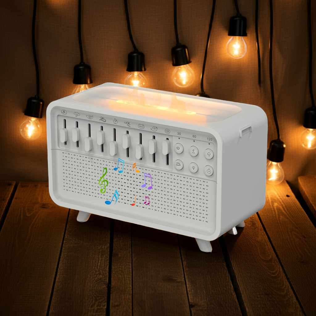 Riffora™ Bluetooth Speaker White Noise Sleep Night Light Humidifier
