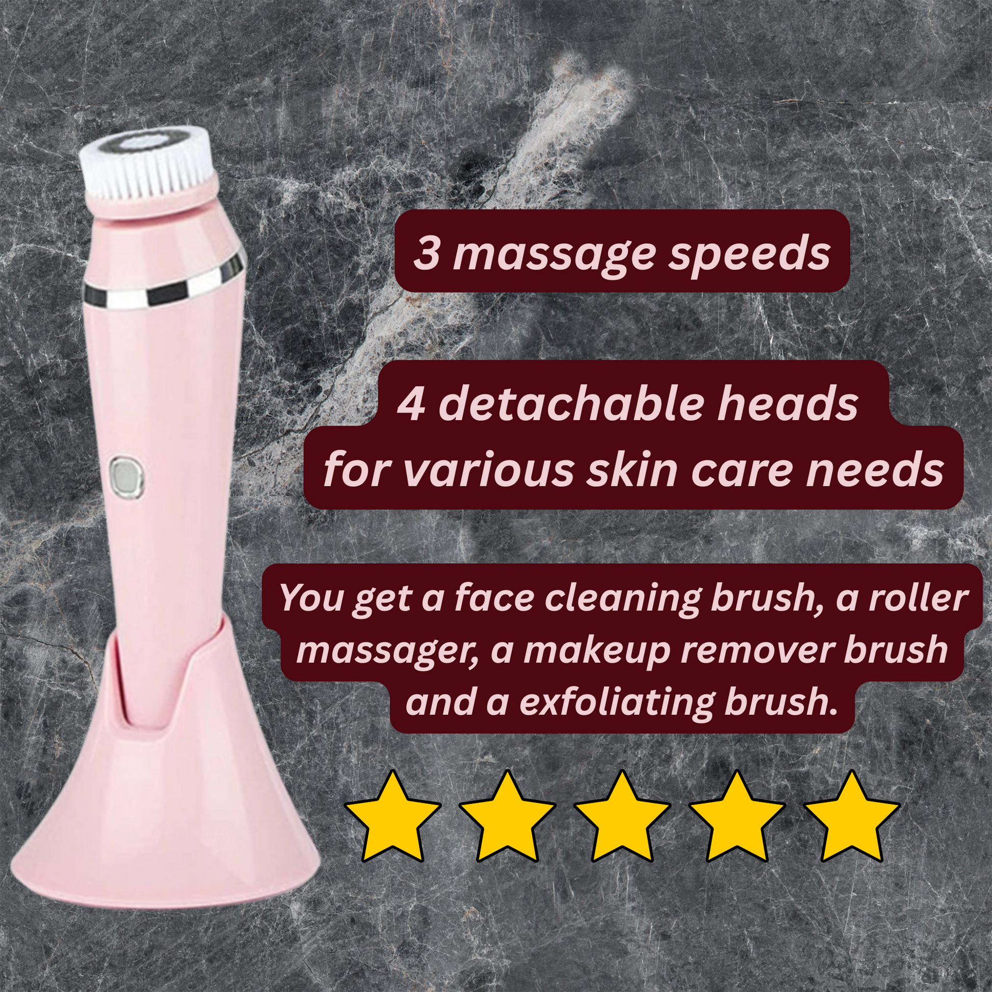 Riffora™ Electric Silicone Face/Body Cleansing Brush